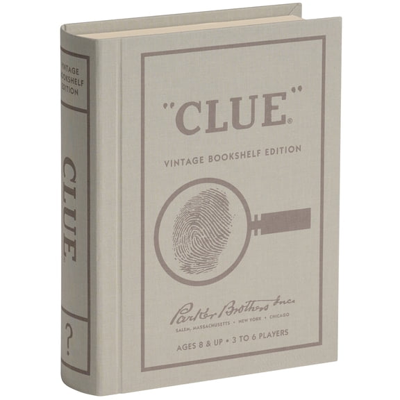 WS Game Company Clue Vintage Bookshelf Edition Board Game