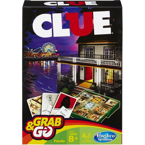 Clue Grab & Go Game, for Kids Ages 8 and Up, for 3 to 6 Players, Ages 8 and Up