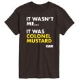 thumbnail image 1 of Clue - It Wasnt Me It Was Colonel Mustard - Men's Short Sleeve T-Shirt, 1 of 3