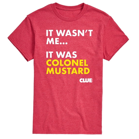Clue - It Wasnt Me It Was Colonel Mustard - Men's Short Sleeve T-Shirt