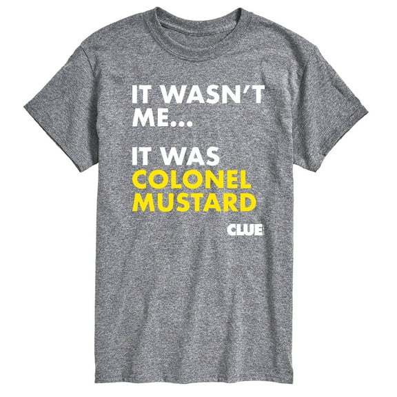 Clue - It Wasnt Me It Was Colonel Mustard - Men's Short Sleeve T-Shirt