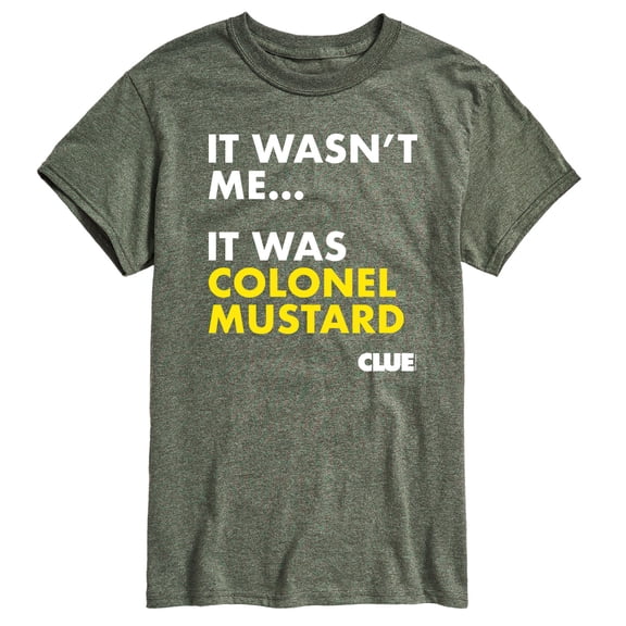 Clue - It Wasnt Me It Was Colonel Mustard - Men's Short Sleeve T-Shirt