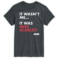 thumbnail image 1 of Clue - It Wasnt Me It Was Miss Scarlett - Men's Short Sleeve T-Shirt, 1 of 4