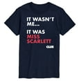 thumbnail image 1 of Clue - It Wasnt Me It Was Miss Scarlett - Men's Short Sleeve T-Shirt, 1 of 4