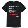 thumbnail image 1 of Clue - It Wasnt Me It Was Miss Scarlett - Men's Short Sleeve T-Shirt, 1 of 4