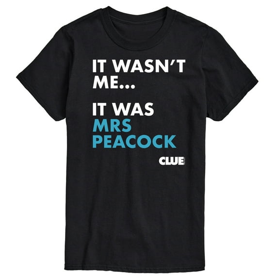 Clue - It Wasnt Me It Was Mrs Peacock - Men's Short Sleeve T-Shirt