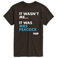 thumbnail image 1 of Clue - It Wasnt Me It Was Mrs Peacock - Men's Short Sleeve T-Shirt, 1 of 3