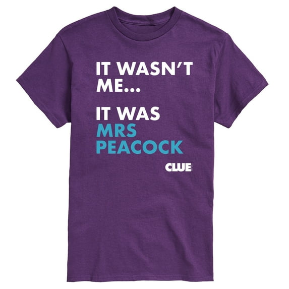Clue - It Wasnt Me It Was Mrs Peacock - Men's Short Sleeve T-Shirt