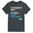 thumbnail image 1 of Clue - It Wasnt Me It Was Mrs Peacock - Men's Short Sleeve T-Shirt, 1 of 4
