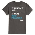 thumbnail image 1 of Clue - It Wasnt Me It Was Mrs Peacock - Men's Short Sleeve T-Shirt, 1 of 4