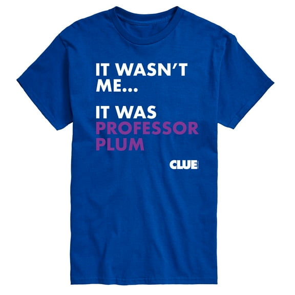 Clue - It Wasnt Me It Was Professor Plum - Men's Short Sleeve T-Shirt