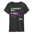 thumbnail image 1 of Clue - It Wasnt Me It Was Professor Plum - Women's Short Sleeve Graphic T-Shirt, 1 of 4