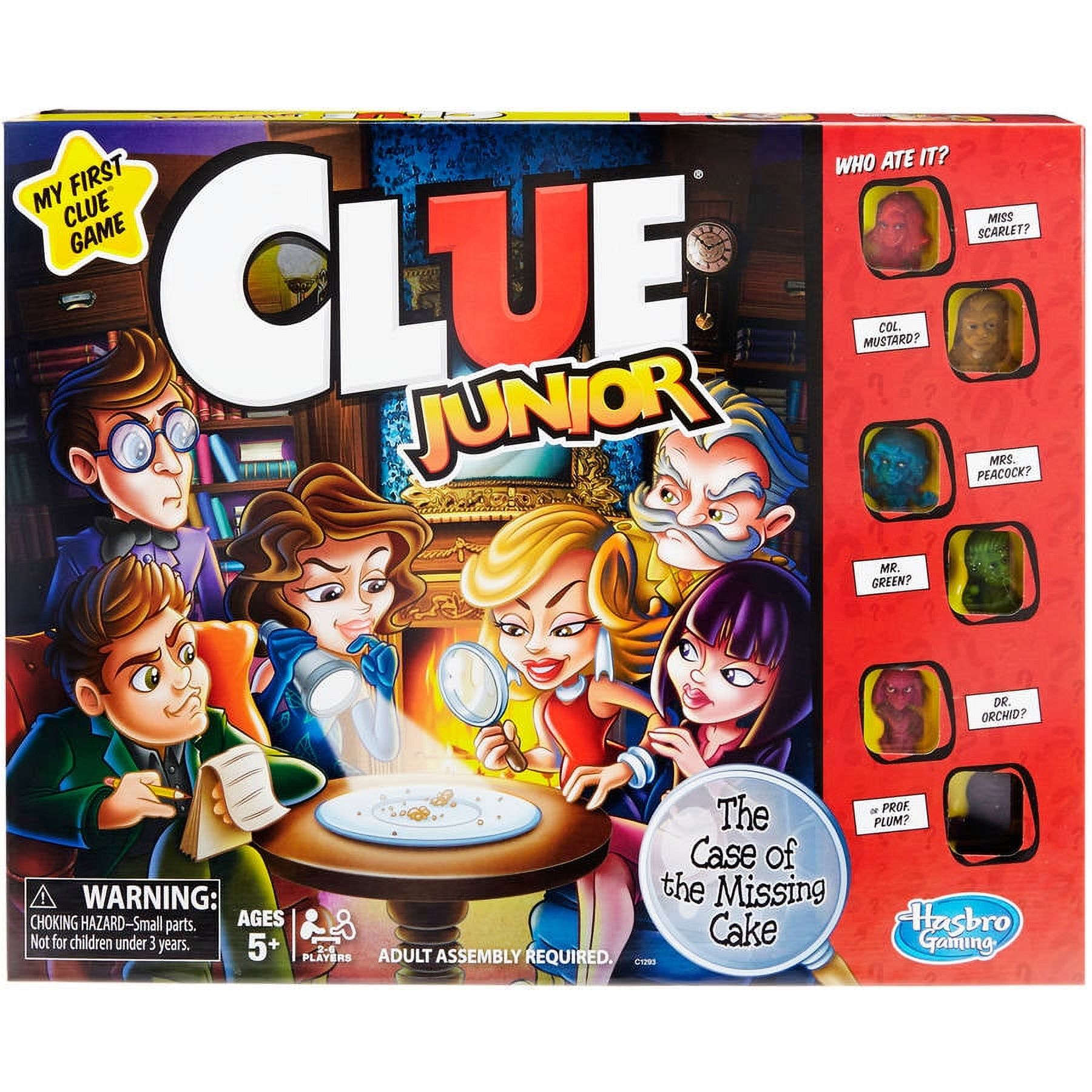 Clue Jr. Board Game; Clue Game for Younger Kids; Mystery Game for Kids; Kids Board Games; Junior Games - image 1 of 11