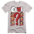 thumbnail image 1 of Clue Modern Whodunnit S/S Adult 30/1 T-Shirt Silver, 1 of 1