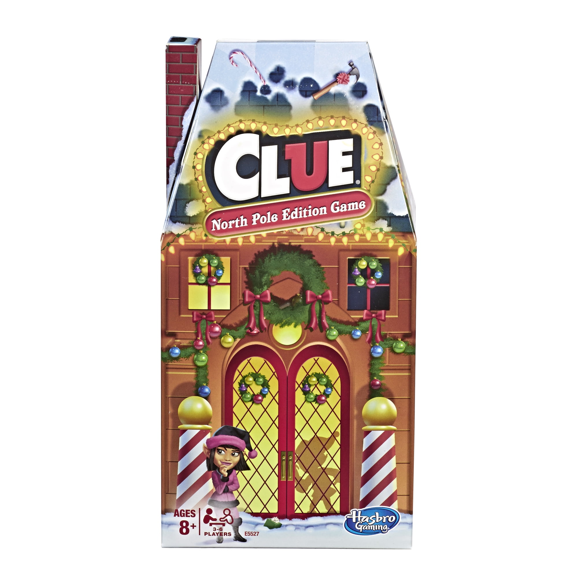 Clue: North Pole Holiday Edition Board Game for Kids Ages 8+