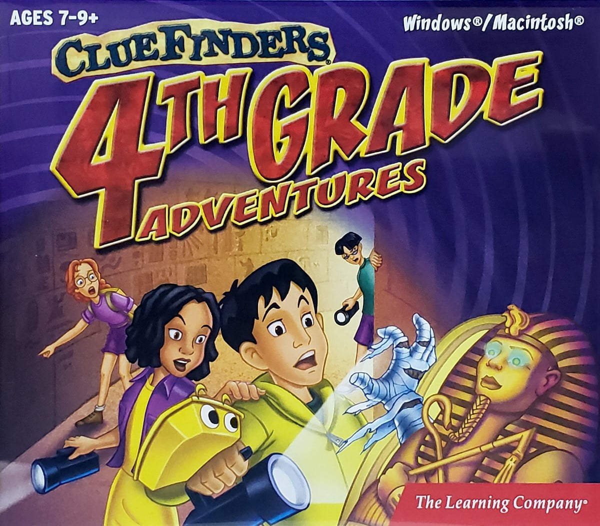 The ClueFinders 4th Grade Adventures Box pack 1 user CD Win