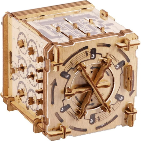 Cluebox Cambridge Labyrinth | Wooden Escape Room Puzzle Box | Engaging Brain Teaser with Hidden Money Compartment | Unique Gift for Adults