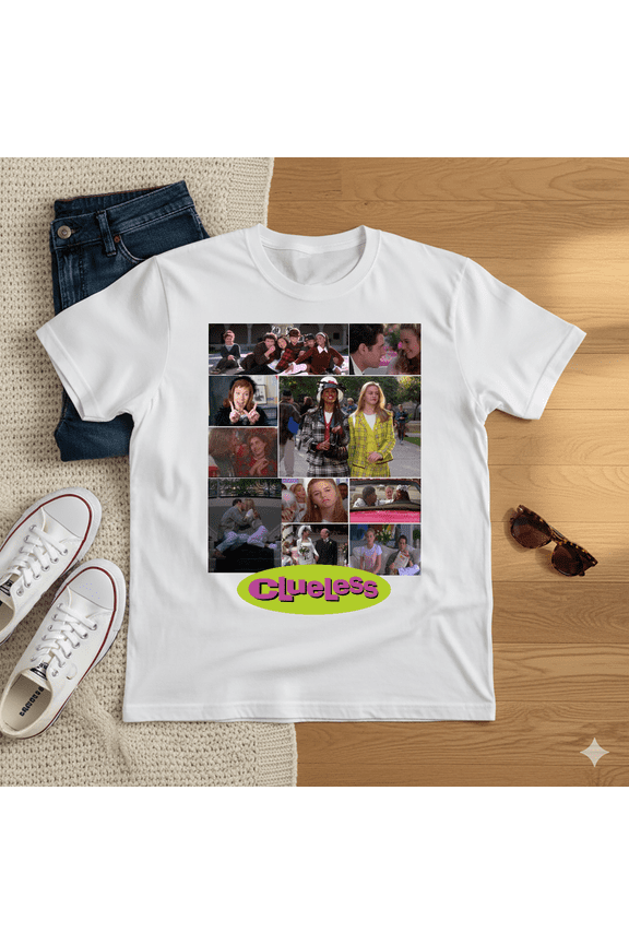 Clueless As If! Ugh 90s Retro Movie Fan Cher Horowitz Unisex T-Shirt, up to Size 5XL