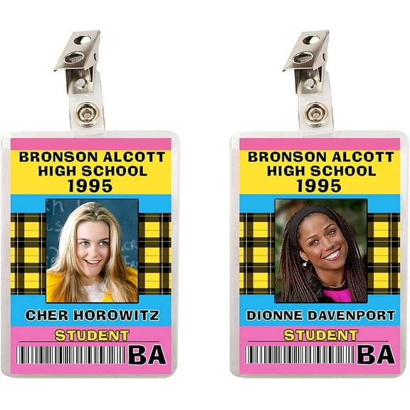Clueless Cher Horowitz & Dionne Davenport High School Student Set of 2 ID Badges