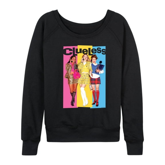 Clueless - Clueless Colorblock - Women's Lightweight French Terry Long Sleeve Shirt
