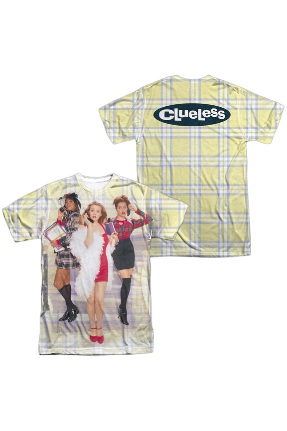 Clueless - Clueless Plaid (Front/Back Print) - Short Sleeve Shirt - X-Large
