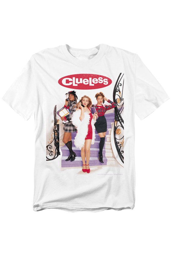 Clueless - Clueless Poster - Adult Unisex Short Sleeve T-Shirt - White