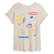 Clueless - Icon Collage - Juniors Oversized Graphic T-Shirt