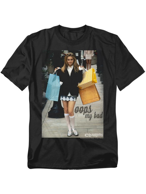 Clueless - Oops My Bad - Adult Unisex Short Sleeve T-Shirt - Black