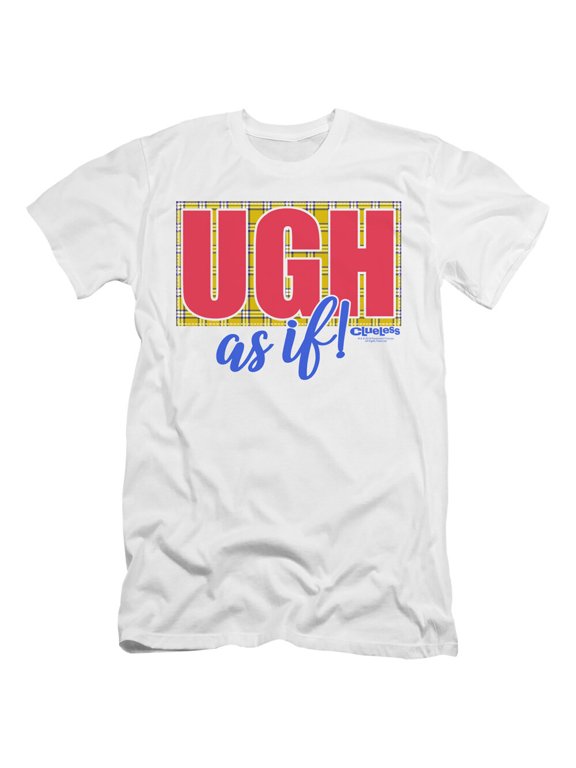 Clueless Premium Canvas T-Shirt Ugh As If White Tee