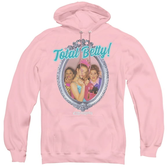 Clueless Total Betty Adult Pullover Hoodie Sweatshirt Pink