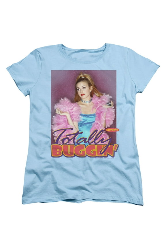 Clueless Totall T-Shirty Buggin Women's T-Shirt Light Blue