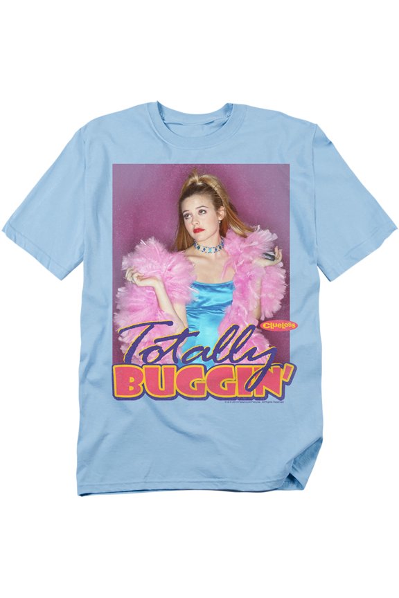 Clueless - Totally Buggin - Adult Unisex Short Sleeve T-Shirt - Blue