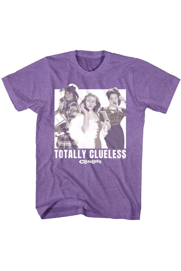 Clueless - Totally Clueless - American Classics - Purple Heather Adult Short Sleeve T-Shirt