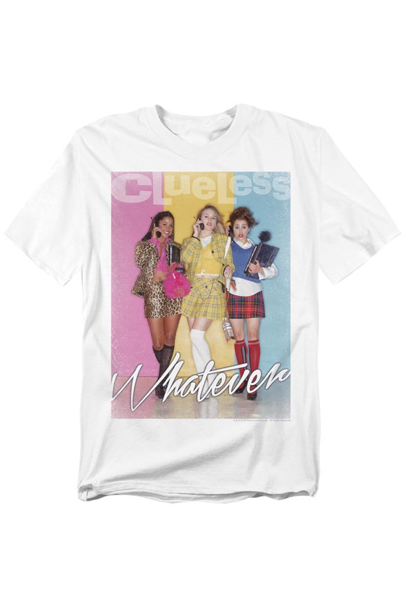 Clueless - Whatever - Adult Unisex Short Sleeve T-Shirt - White