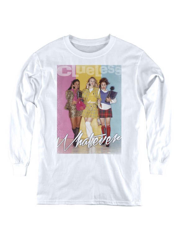 Clueless Whatever Youth Long Sleeve T-Shirt White