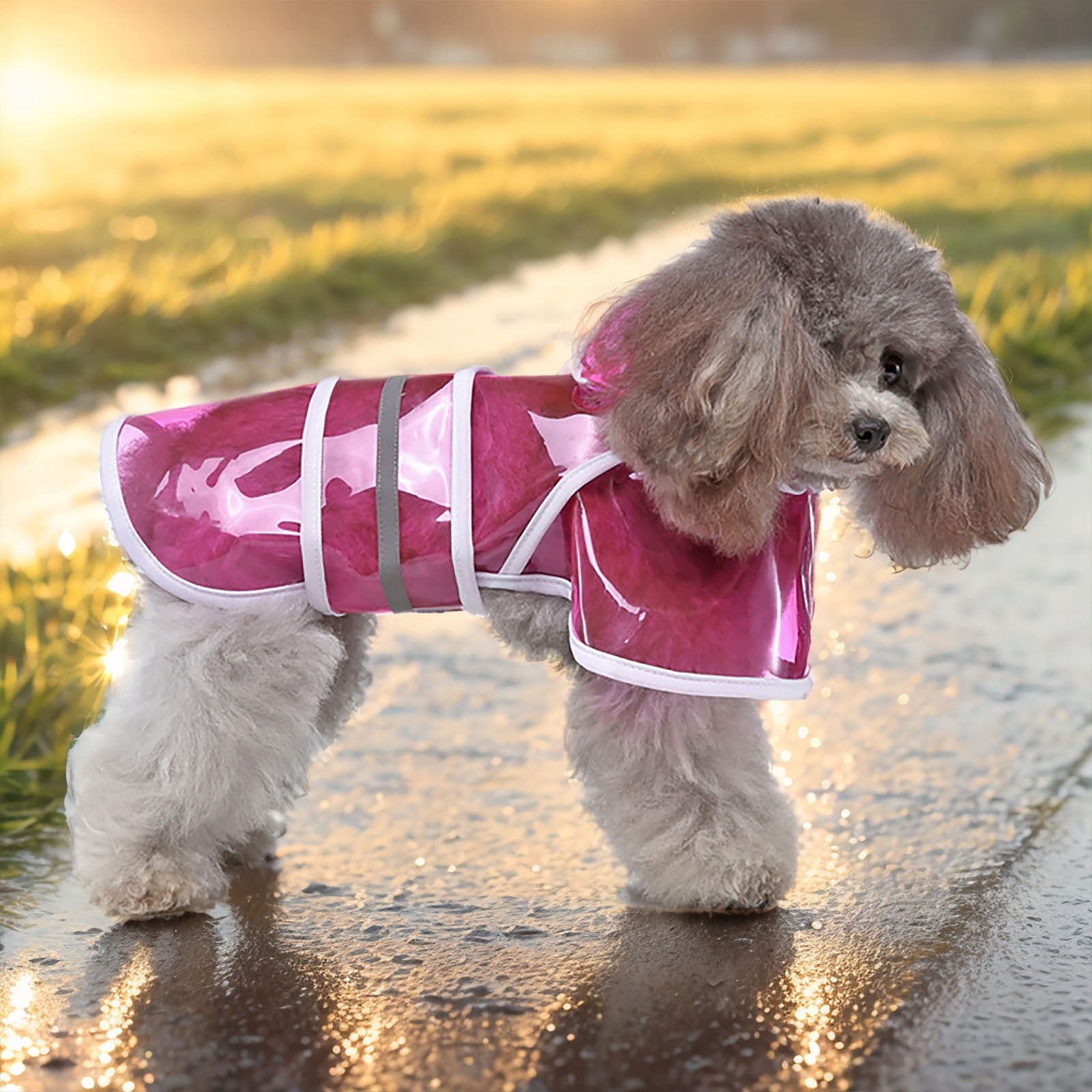 Clues Dog Dog Rain Coats for Large Dogs Four Seasons Pet Raincoat Large