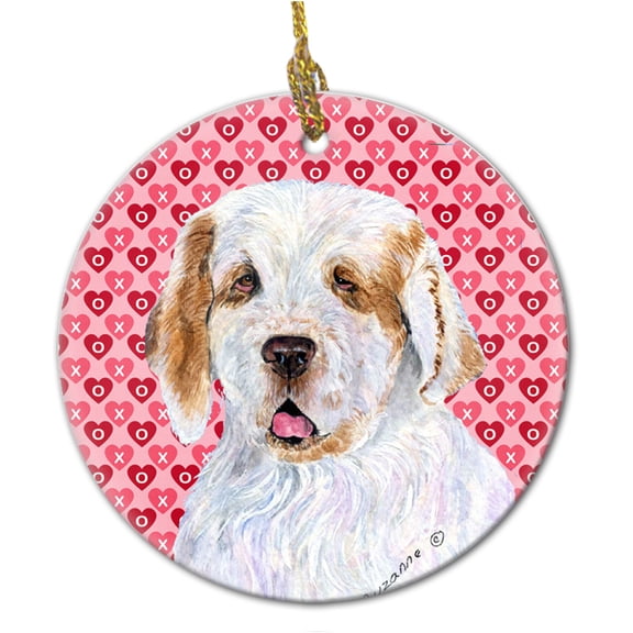 Clumber Spaniel Ceramic Ornament