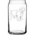 thumbnail image 1 of Clumber Spaniel Dog Themed Etched All Purpose 16oz Libbey Can Glass, 1 of 1