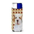 thumbnail image 1 of Clumber Spaniel Fall Leaves Portrait Ultra Hugger for slim cans, 1 of 6