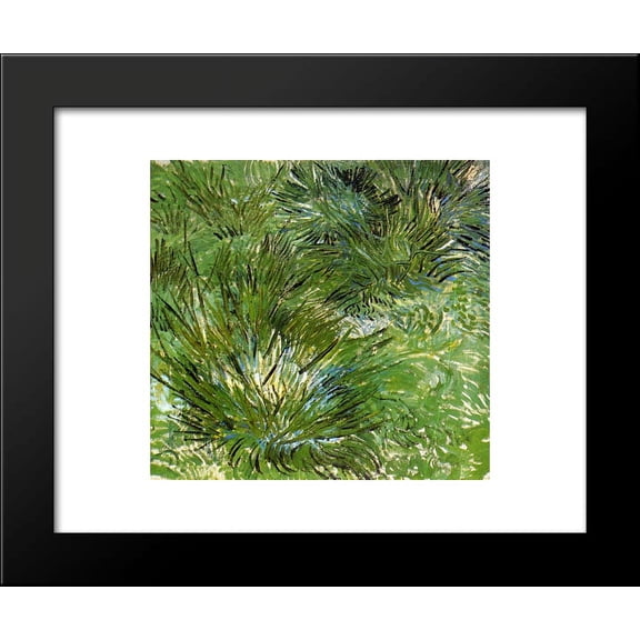 Clumps of Grass 20x24 Framed Art Print by Vincent van Gogh
