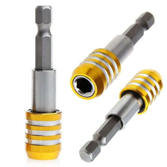 Clupup 1/4 Hex Shank Quick Release Drill Screw Magnetic Screwdriver Bits Holder 60mm