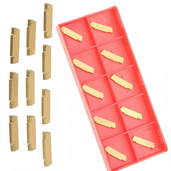 Clupup 10pcs/ Box MGMN200-G 2mm Carbide Inserts For MGEHR/MGIVR Grooving Cut-off Tool