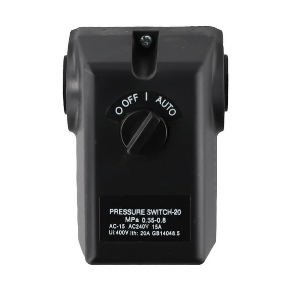 Clupup 15A 220V Air Compressor Horizontal Pressure Switch Air Compressor Controller