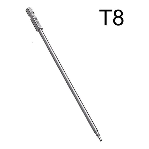 Clupup 1PC Magnetic Tor/x Screwdriver Bit 150mm Long T8 T15 T20 T25 T27 T30 T40 High Quality Bit Set Tor/x Screwdriver Flat Head
