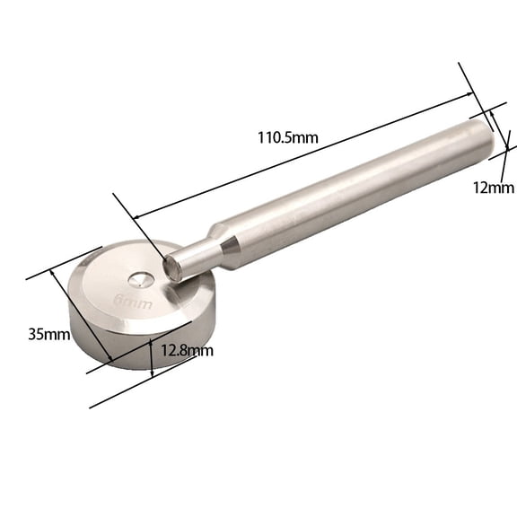 Clupup 1PC Rivet Setting Tool With Base 6/8/10mm Optional Apertures Rivet Tool Is Used For Double/single Cap Rivet Setting Hand Tool
