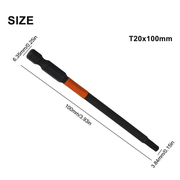 Clupup 1pc 100mm Trox Screwdriver Socket Bits Set 1/4 Inch Hex He5555555555555555555555555555555555555555555555555555555555