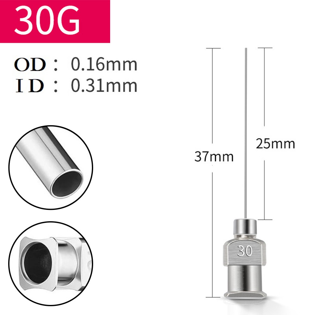 Ogluo Injection Clupup 1pc 25mm Dispensing Machine Needle Stainless Steel Dispensing ...