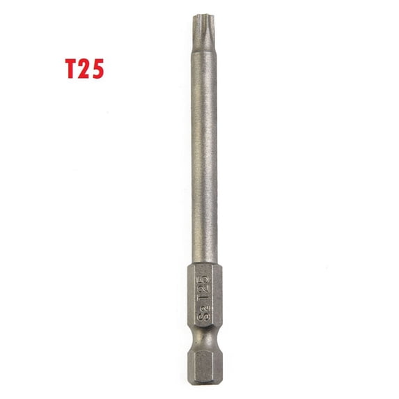 Clupup 1pc 75mm Hollow Torx Screwdriver Bit Hex Shank T7-T40 Magnetic Head Security Tamper Proof Star Screw Drivers Bits Hand Tools