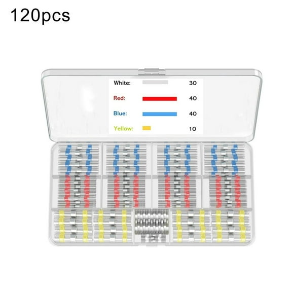 Clupup 200/120PCS Solder Seal Heat Shrink Butt Connectors Waterproof Wire Connectors Kit Insulated Wire Splice Cable Connector Marine
