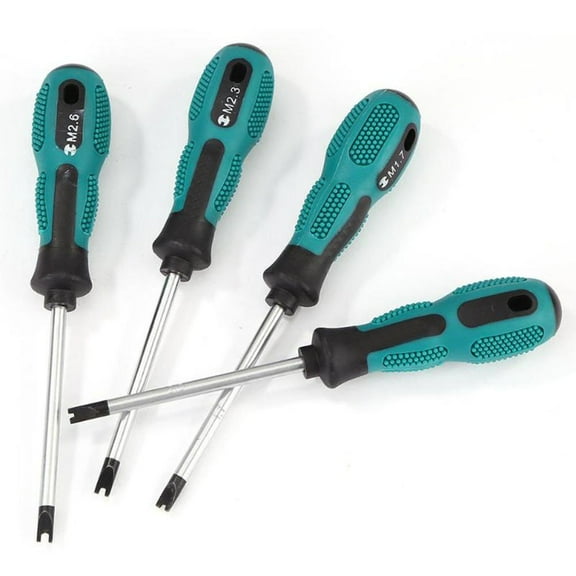 Clupup 4 Pcs U-Type Magnetic Screwdriver Set 1.7/2.0/2.3/2.6mm Home Use Repair Hand Tool Professional Hand Tools Accessories Free Ship